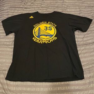 ADIDAS Golden State Warriors KEVIN DURANT tee shirt black medium